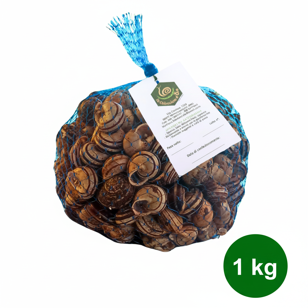 Lumache Rigatelle 1kg - Allevamento italiano Castelli Romani
